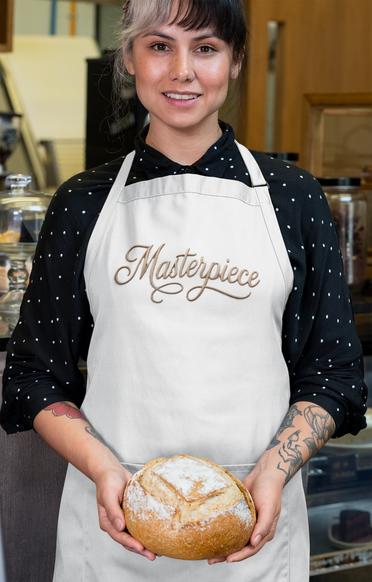 Masterpiece Christian Kitchen Apron – Faith & Beauty in Every Meal