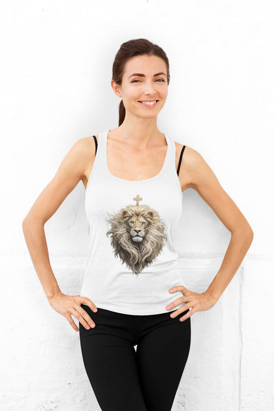 Christ is King (Lion of Judah) - Women's Christian Tank Top