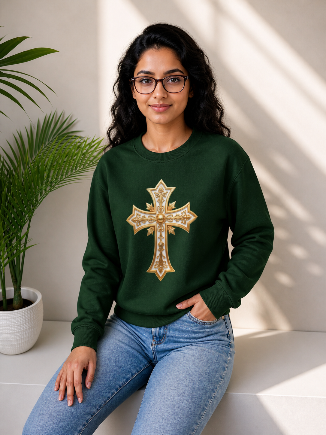 Sovereign Cross - Women's Christian Sweatshirt