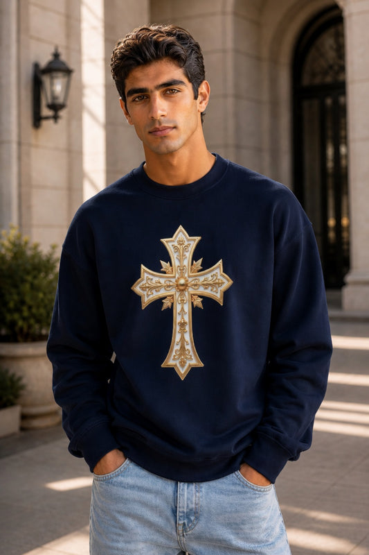 Sovereign Cross - Men's Christian Sweatshirt