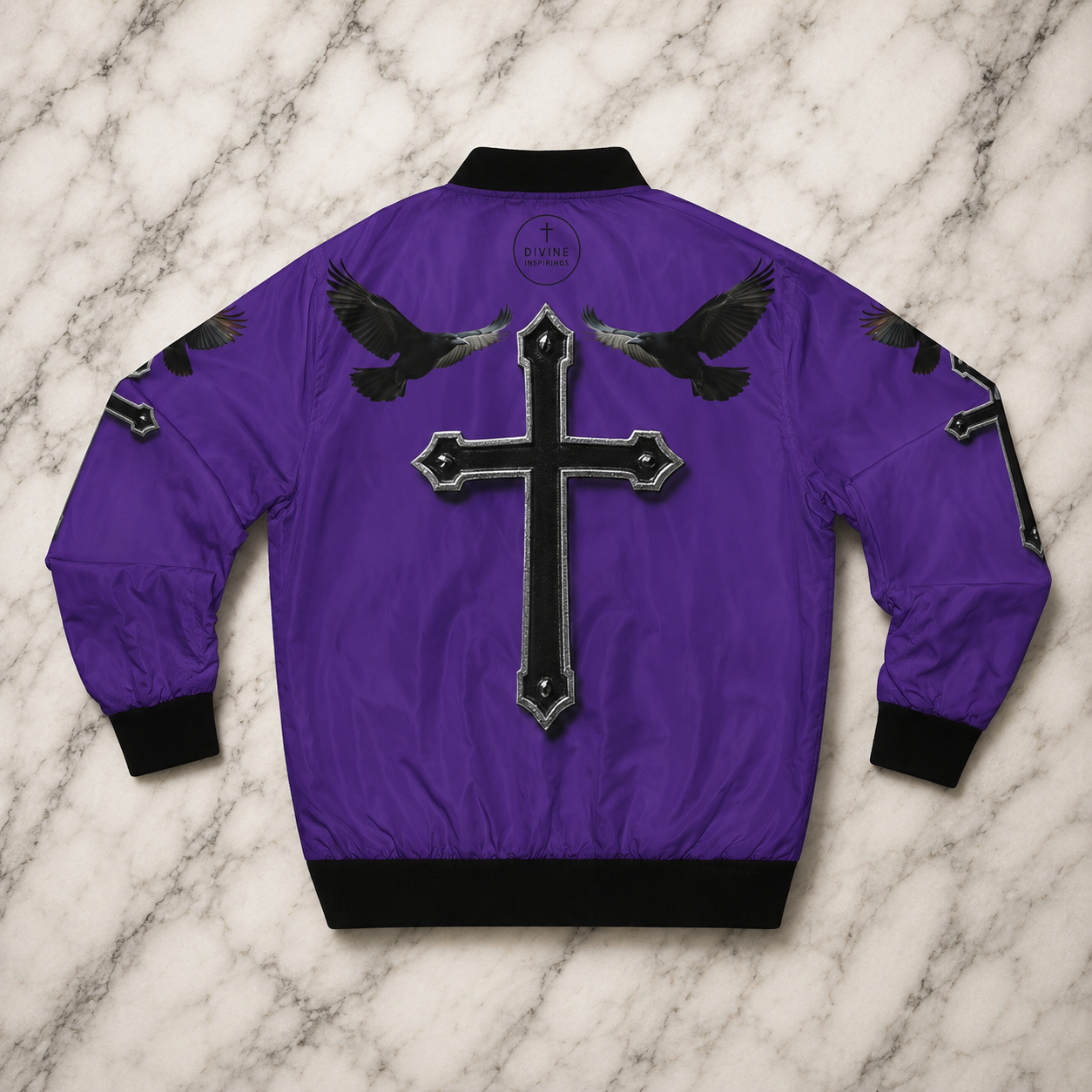 Eternal Watch – Men’s Bomber Jacket (Purple)