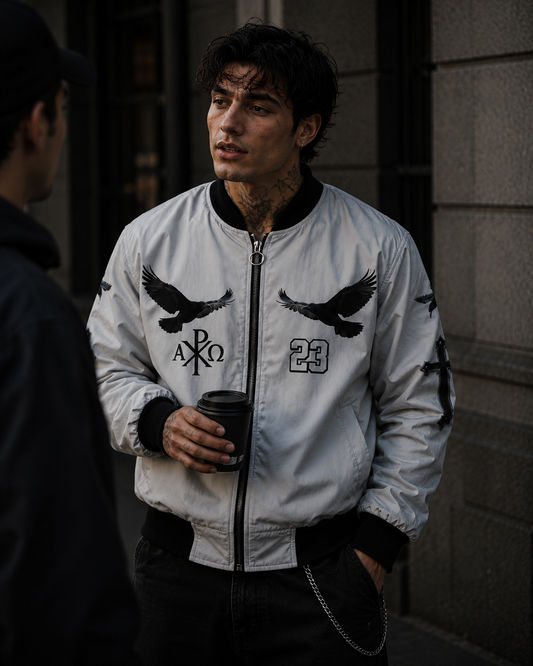 Eternal Watch – Men’s Bomber Jacket (Gray)