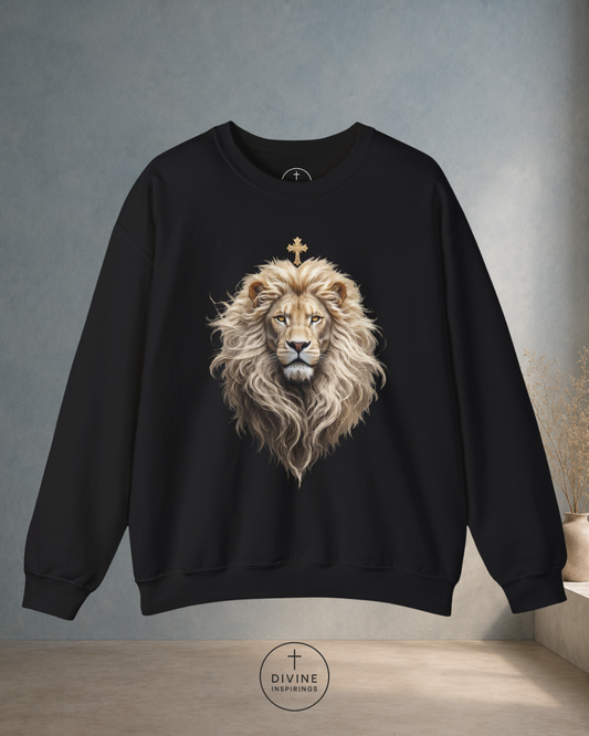 Christ is King (Lion of Judah) - Women's Christian Sweatshirt