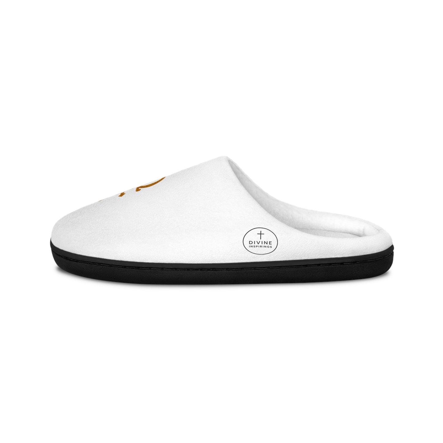 Alpha & Omega Slippers – Faith-Inspired Cozy Footwear with Cross Design