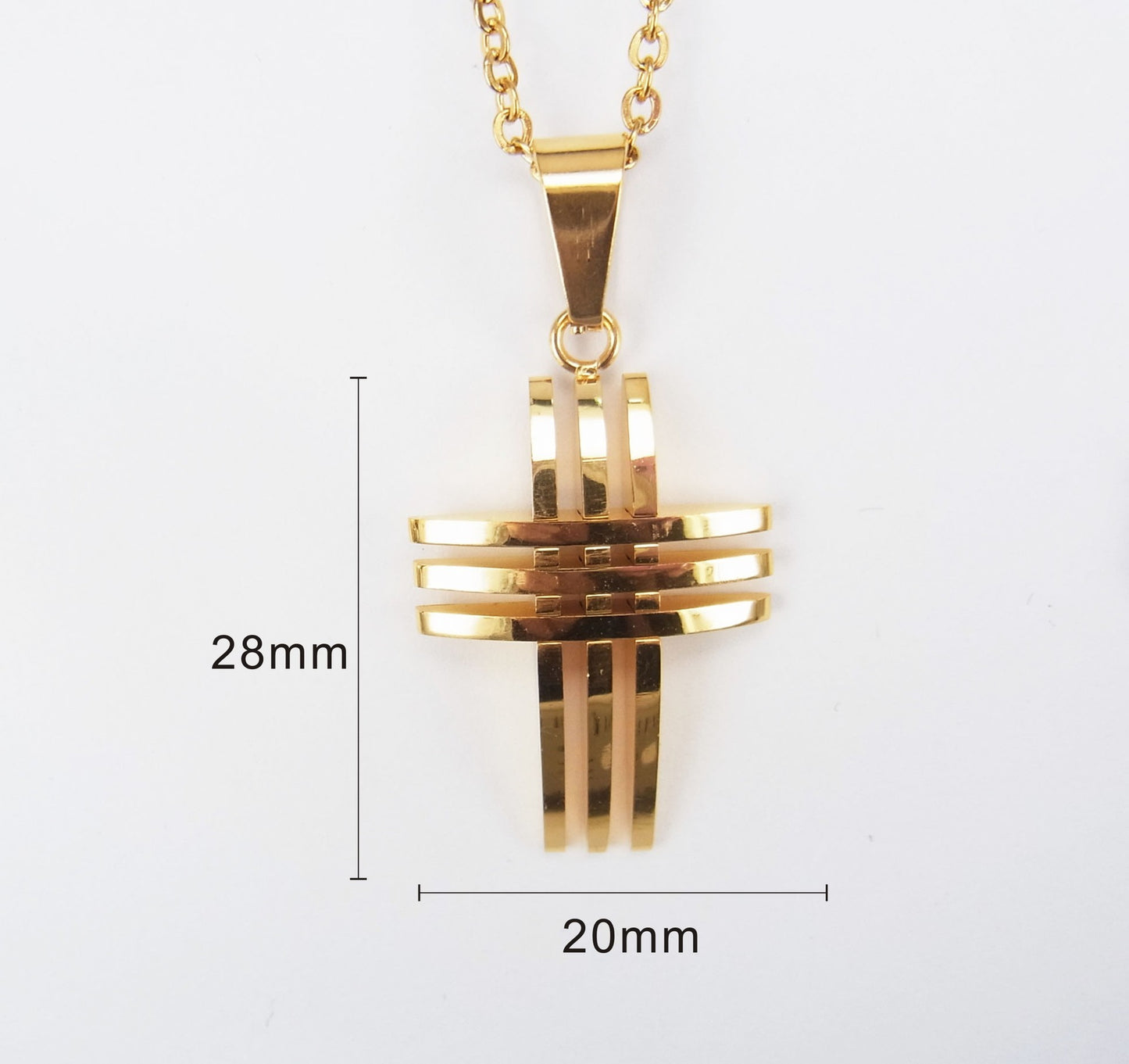 Men's Hollow Cross Necklace