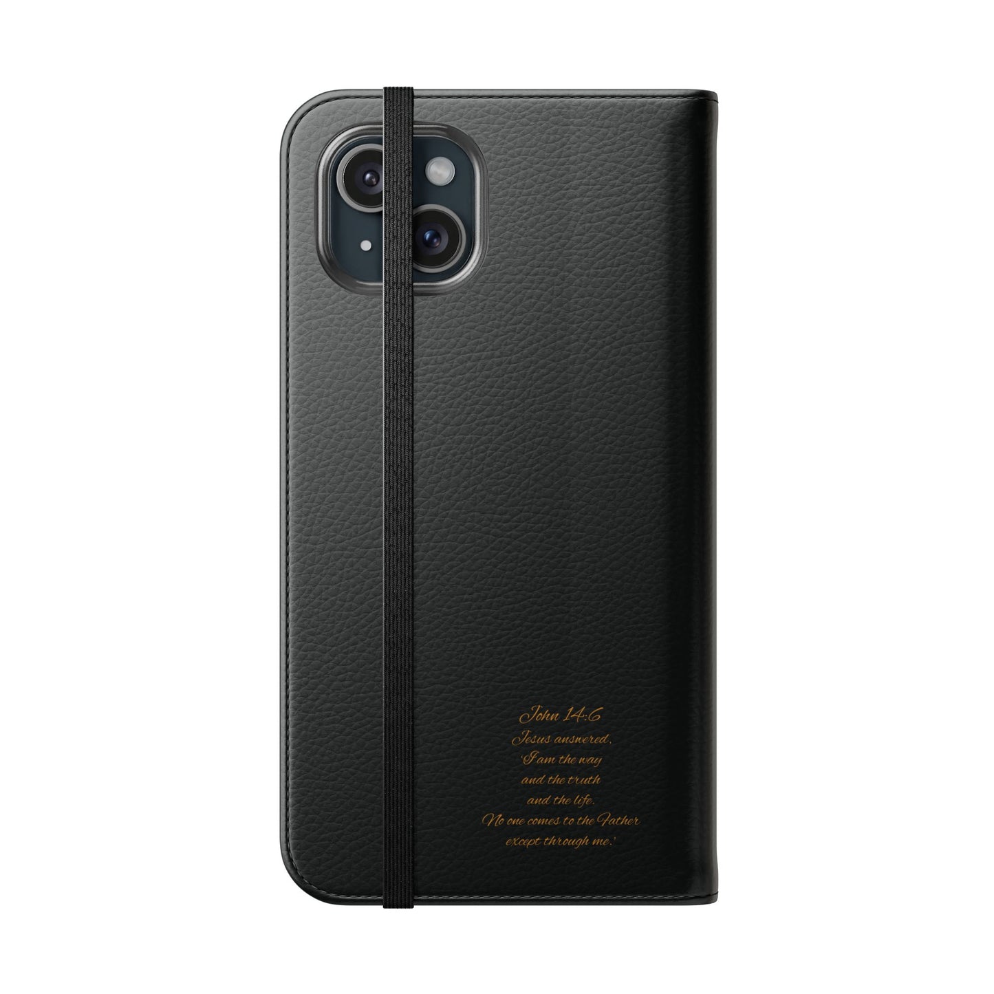Black Chi Rho Folding Case for iPhone – Faith in Every Step