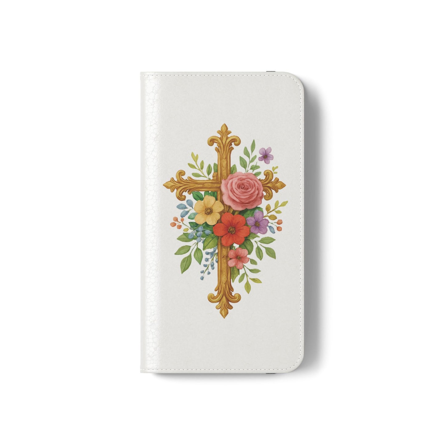 Floral Cross Wallet Case for iPhone – Faith in Bloom
