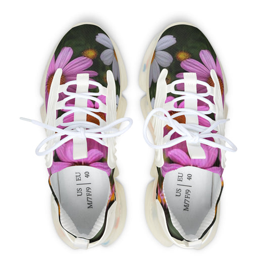 Bloom in Grace – Women’s Floral Print Mesh Sneakers