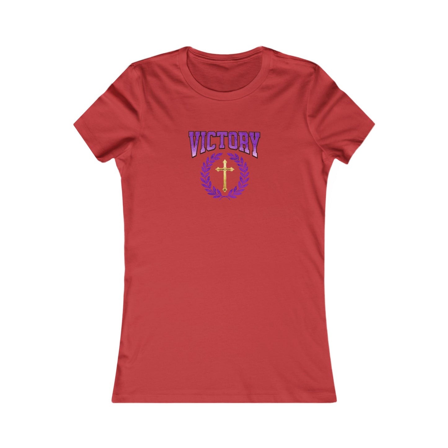 Victory Through Christ Women’s Tee – Bold Faith