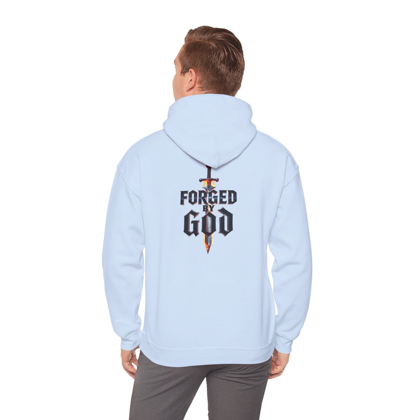 Forged by God Men’s Christian Hoodie