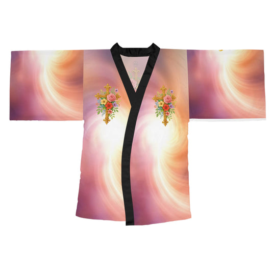 Floral Sunset Kimono Robe — Spiritually Inspired Comfort