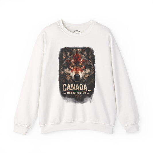 Canada War Paint: Glorious and Free - Men's Sweatshirt
