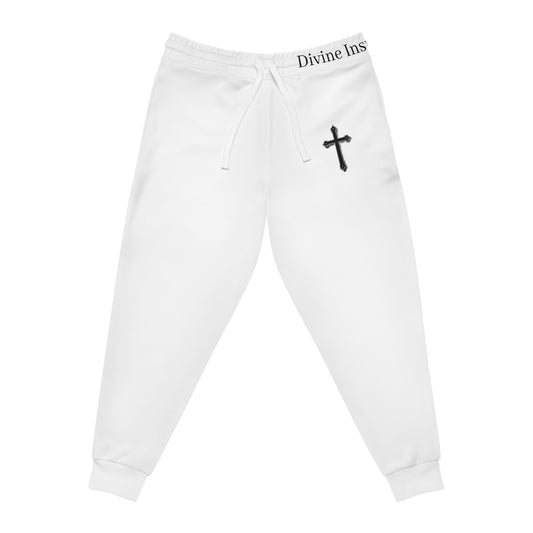 Men’s Black Cross Jogger Pants – Faith-Inspired Comfort & Everyday Style