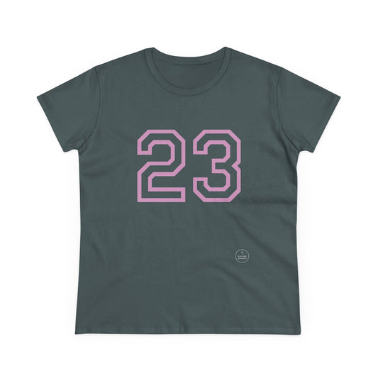 Psalm 23 Women’s Tee – Inspired Sports-Style Shirt (Pink Numbering)