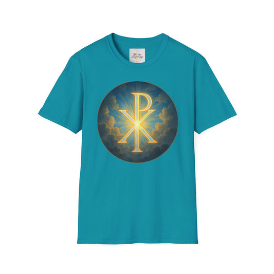 Women’s Christian T-Shirt with Chi Rho – Timeless Symbol of Faith Tee