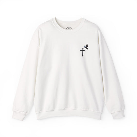 God’s Grace: Cross & Ravens Men's Sweatshirt
