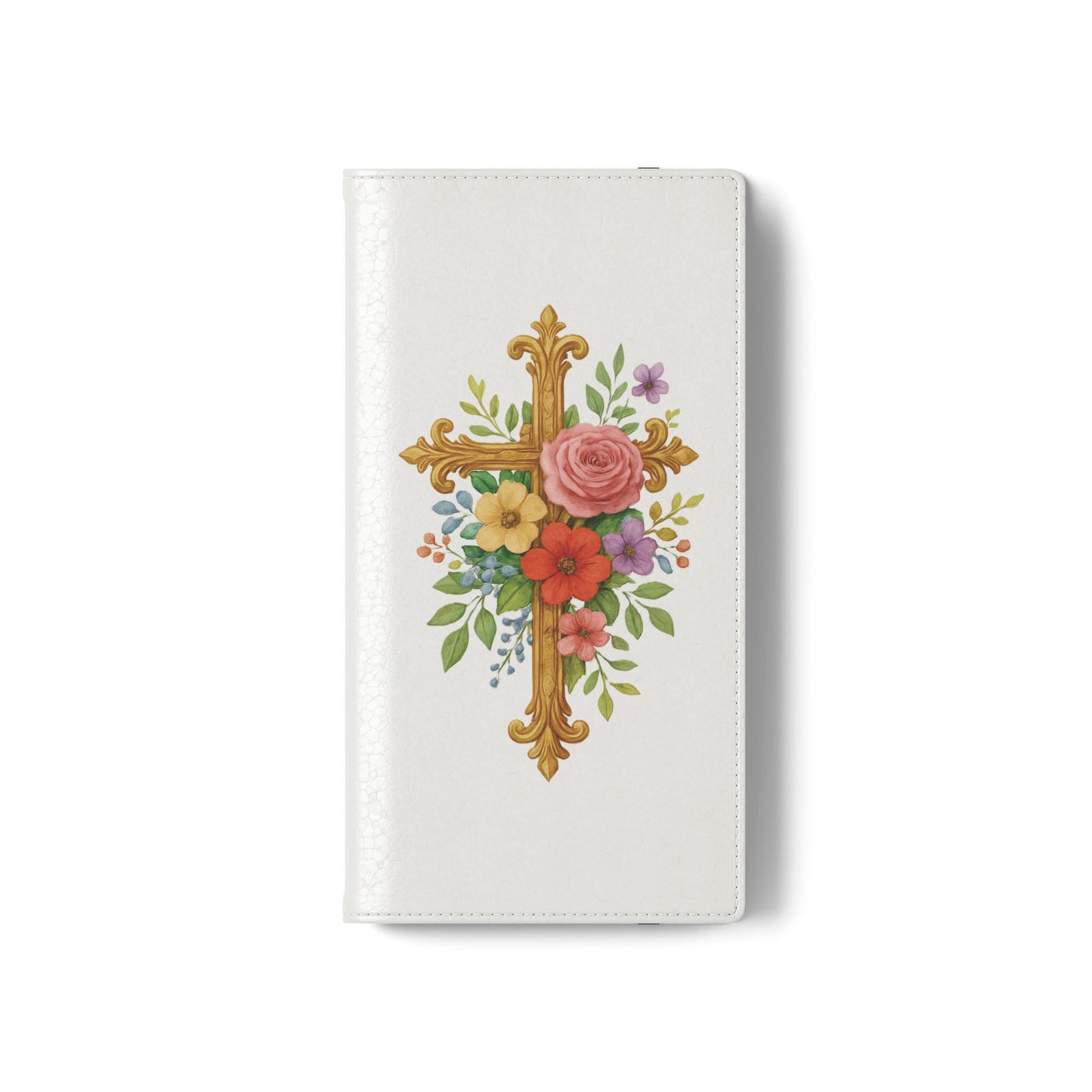 Floral Cross Wallet Case for Samsung– Faith in Bloom