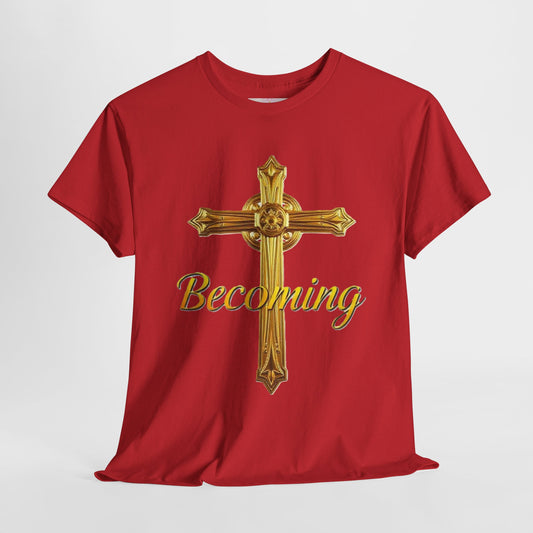 Becoming Men’s Faith Tee – Philippians 1:6 (Dark Lettering)