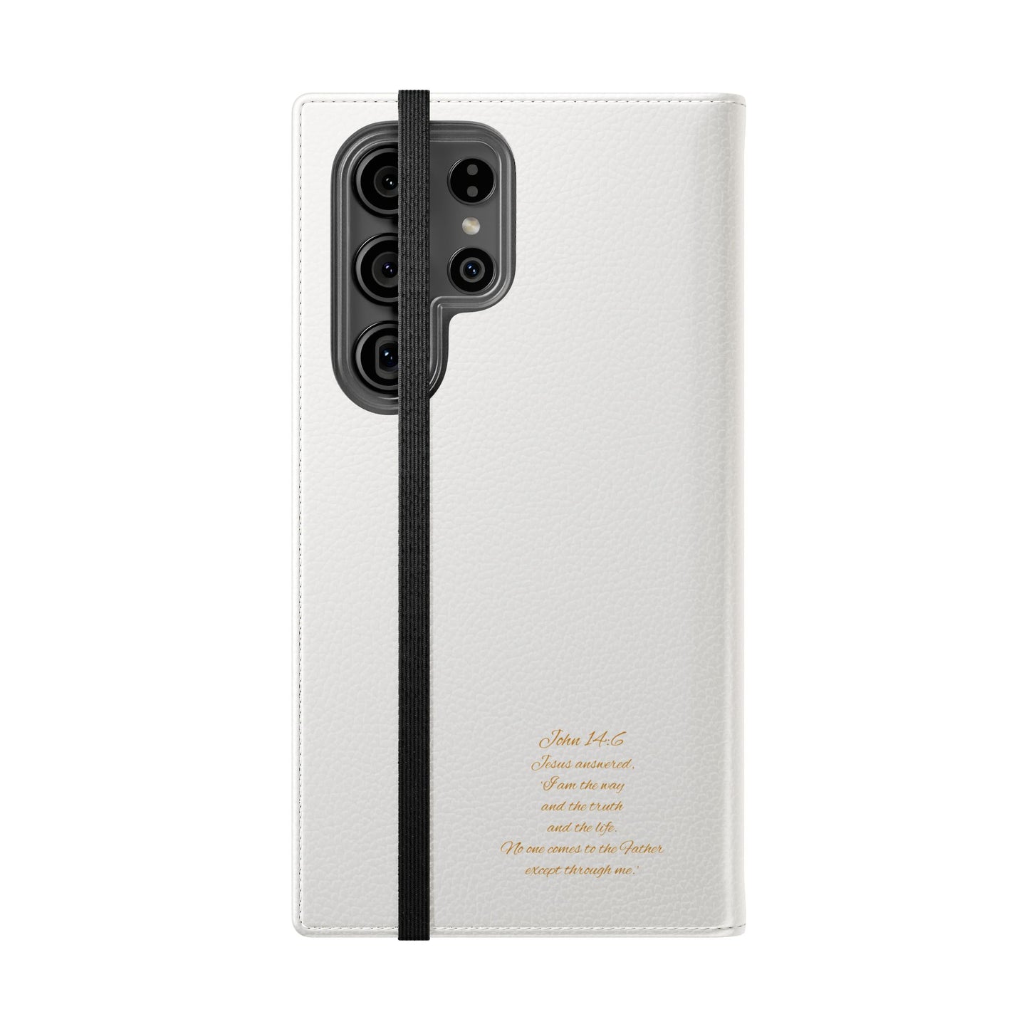 White Chi Rho Symbol Wallet Case – “I am the Way, the Truth, the Life”
