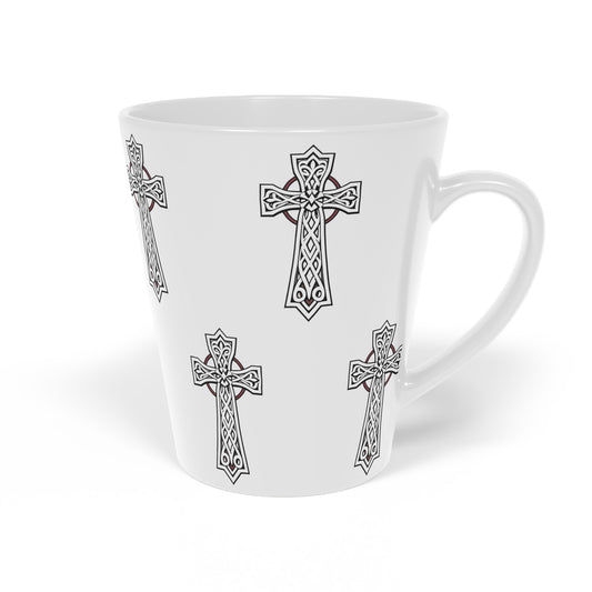 Celtic Cross Latte Mug – Faith, Heritage & Eternal Design