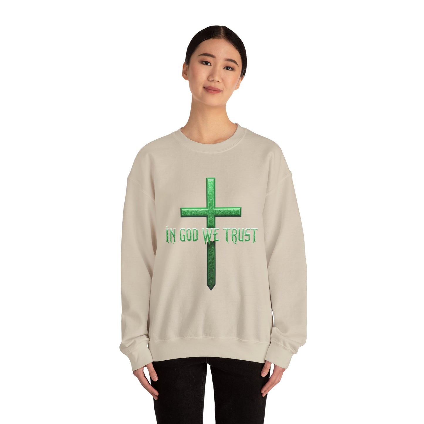 In God We Trust (Matrix)– Women’s Christian Sweatshirt