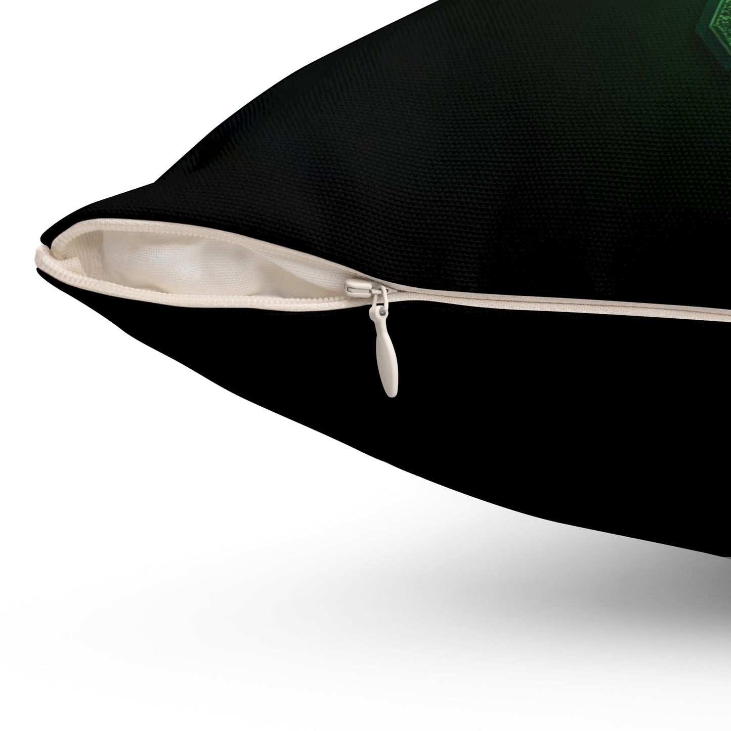 “In God We Trust” Black Square Pillow – Bold Faith & Inspiration