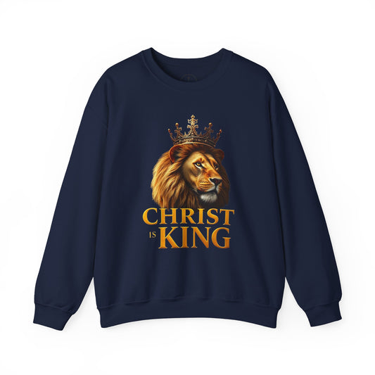 Christ is King (Lion Ed) – Men’s Christian Sweatshirt