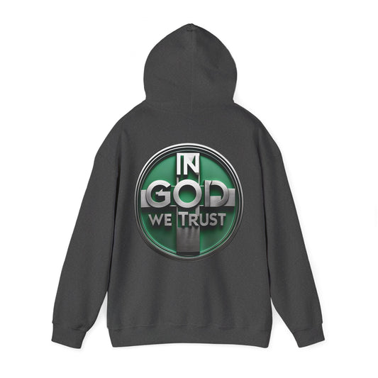 In God We Trust Men's Premium Hoodie – Faith-Inspired Christian Apparel