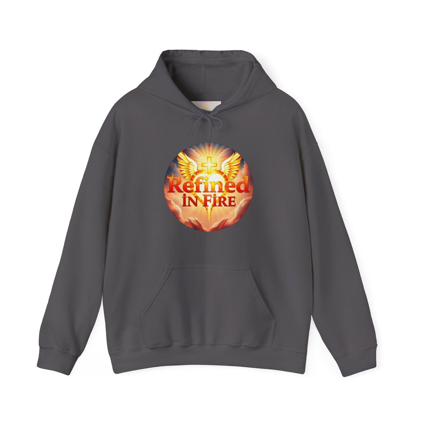 Women’s “Refined in Fire” Christian Hoodie – Flame Design Faith Pullover