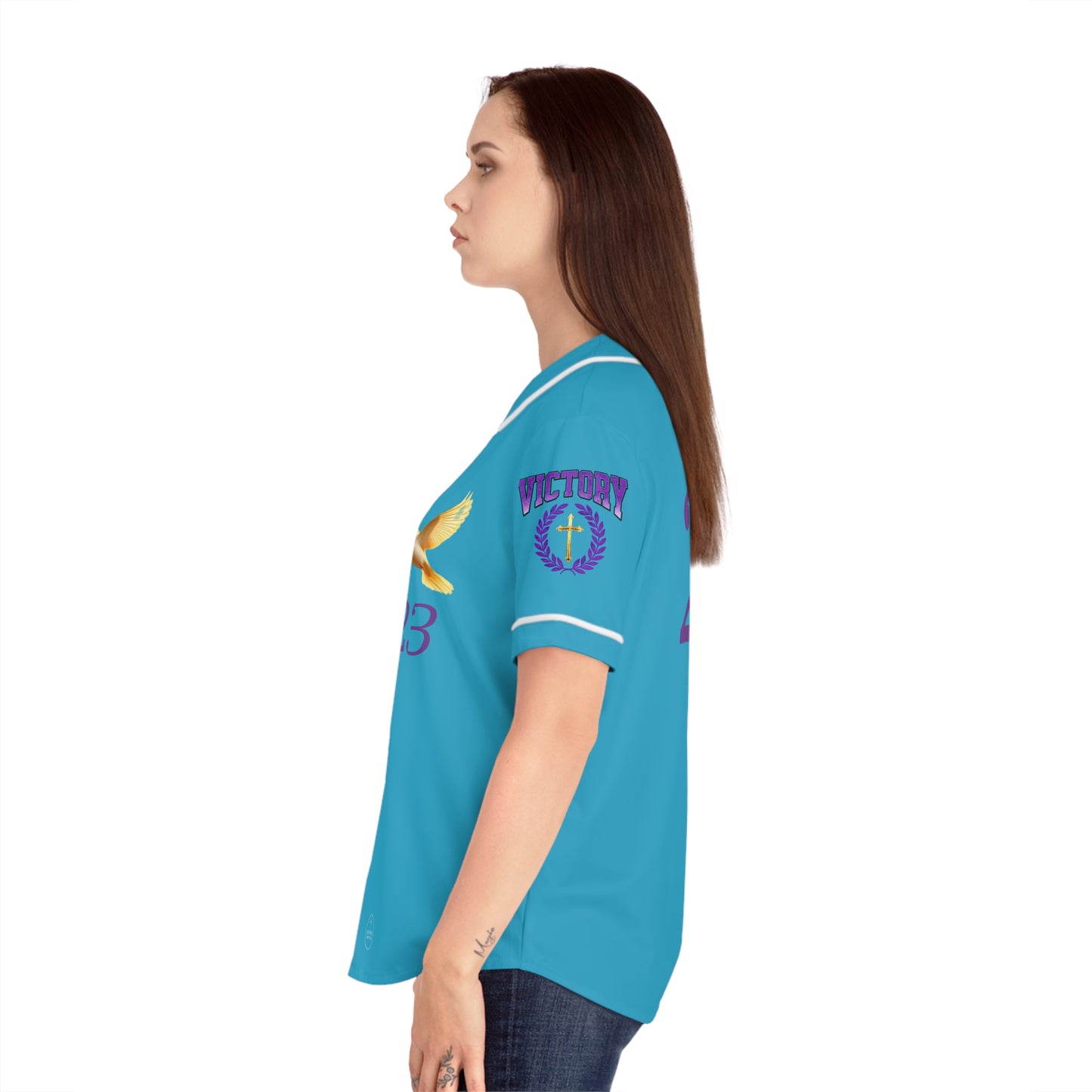 Victory in Christ Women’s Away Jersey – Play For His Glory