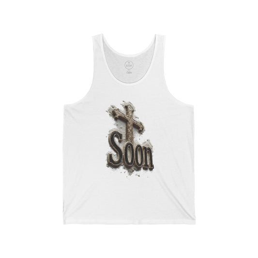 Soon: The Coming King Cross Tank – Men’s Faith Apparel