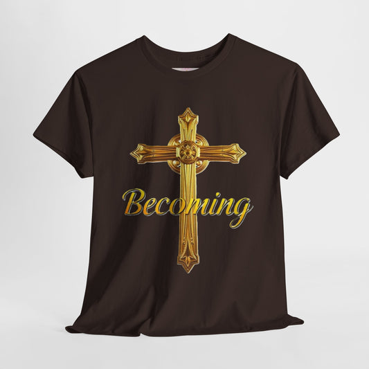 Becoming Men’s Faith Tee – Philippians 1:6 Edition (Light Lettering)