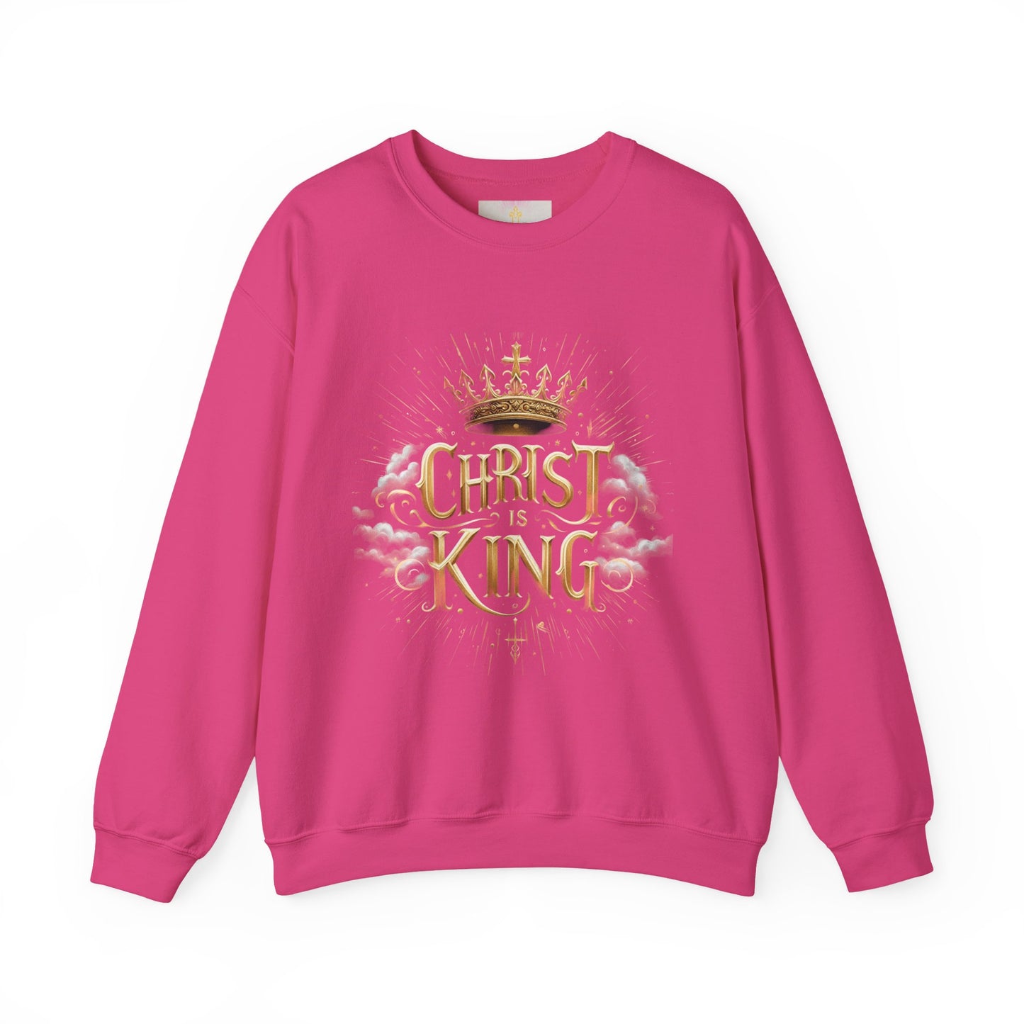 Women’s “Christ is King” Christian Sweatshirt – Bold Faith Statement Pullover