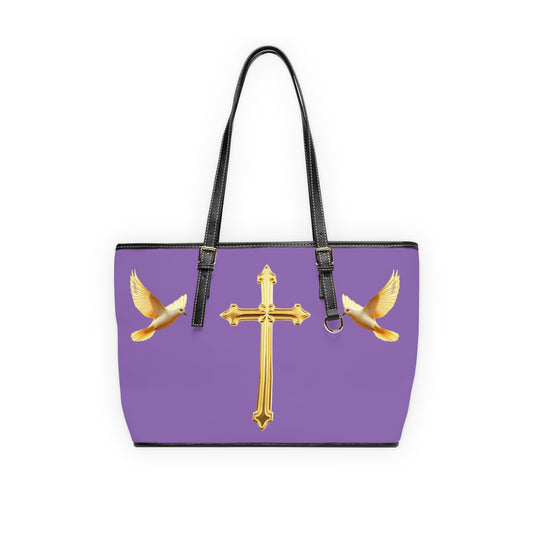 Faith, Peace, and Renewal Shoulder Bag in Mauve