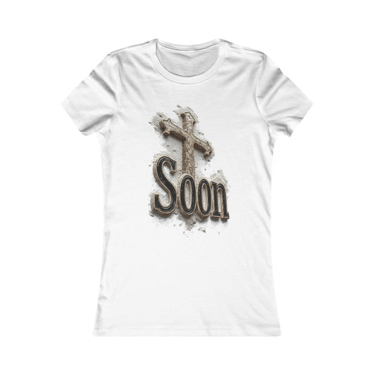 Christian Women’s Favorite Tee – Soon Cross Shirt