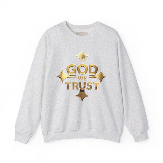 Golden Grace – “In God We Trust” Christian Women’s Sweatshirt
