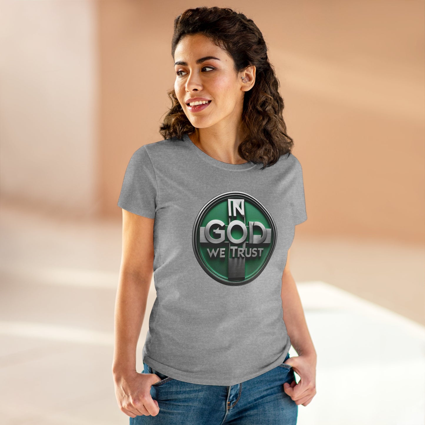 In God We Trust Women’s Tee | Modern Faith Statement Top