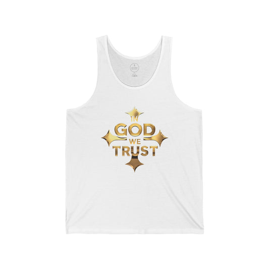 In God We Trust (Gold) – Men’s Christian Tank Top