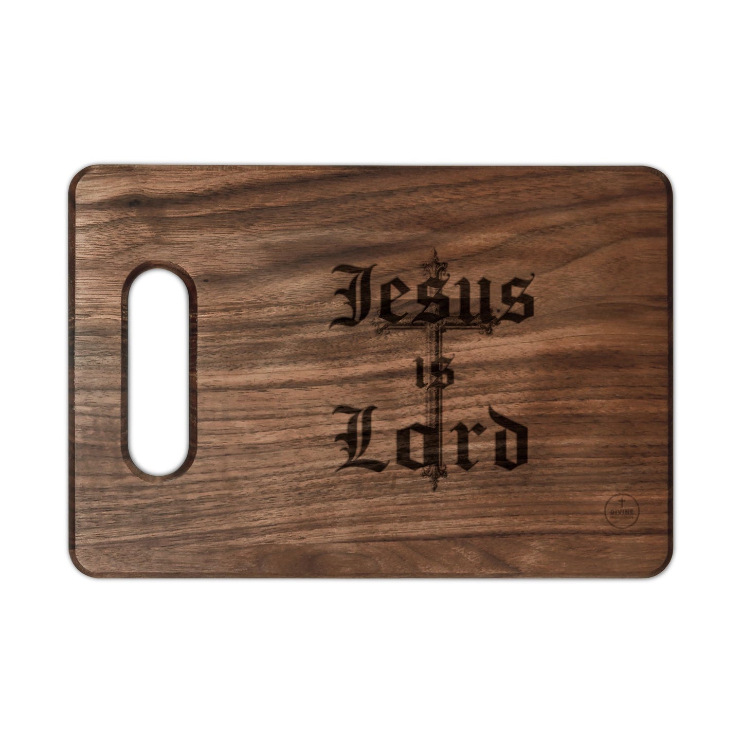 Jesus Is Lord — Bold Cross Cutting Board