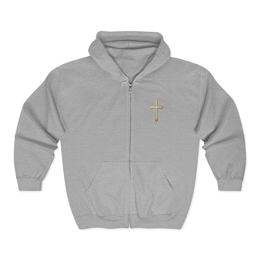 Amen Men’s Zip-Up Hoodie (Black Logo)
