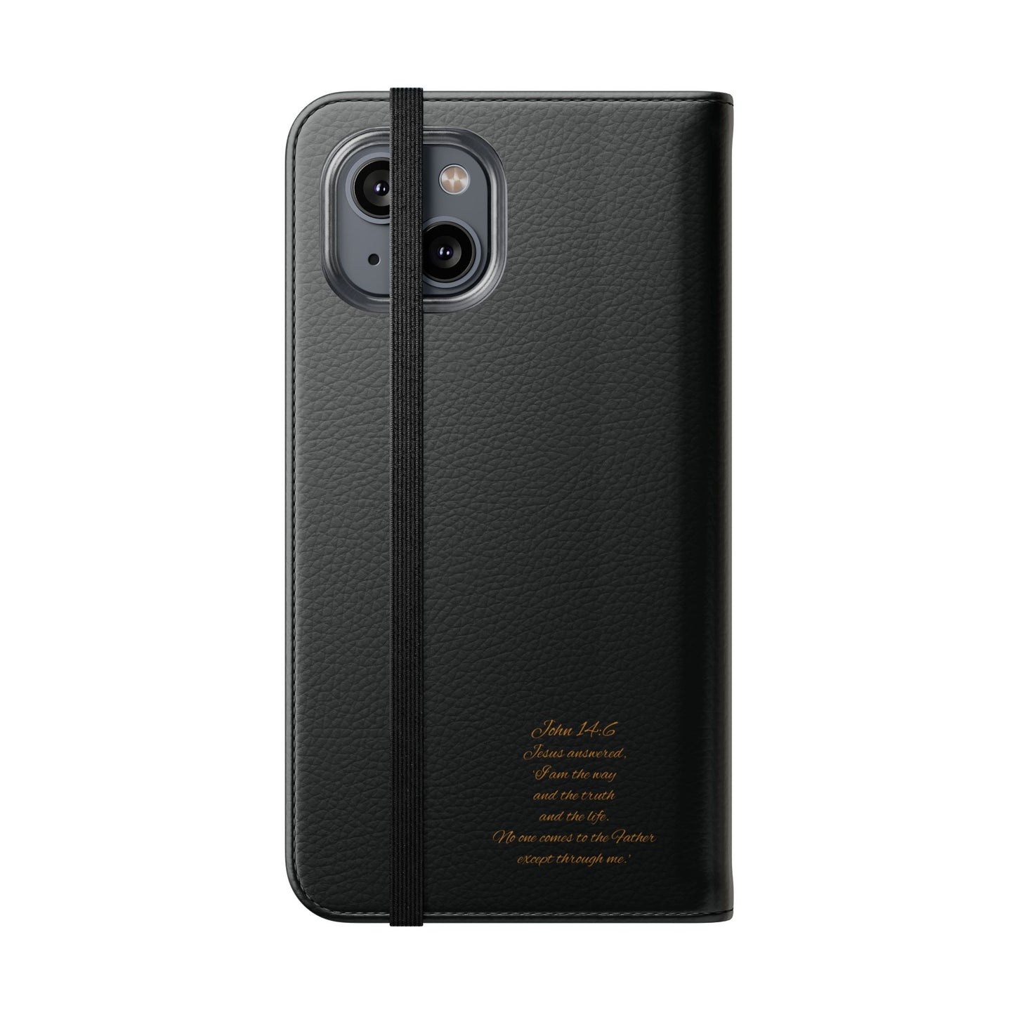 Black Chi Rho Folding Case for iPhone – Faith in Every Step