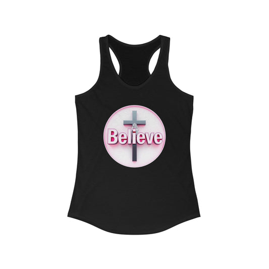Believe – Women’s Racerback Faith & Fitness Tank