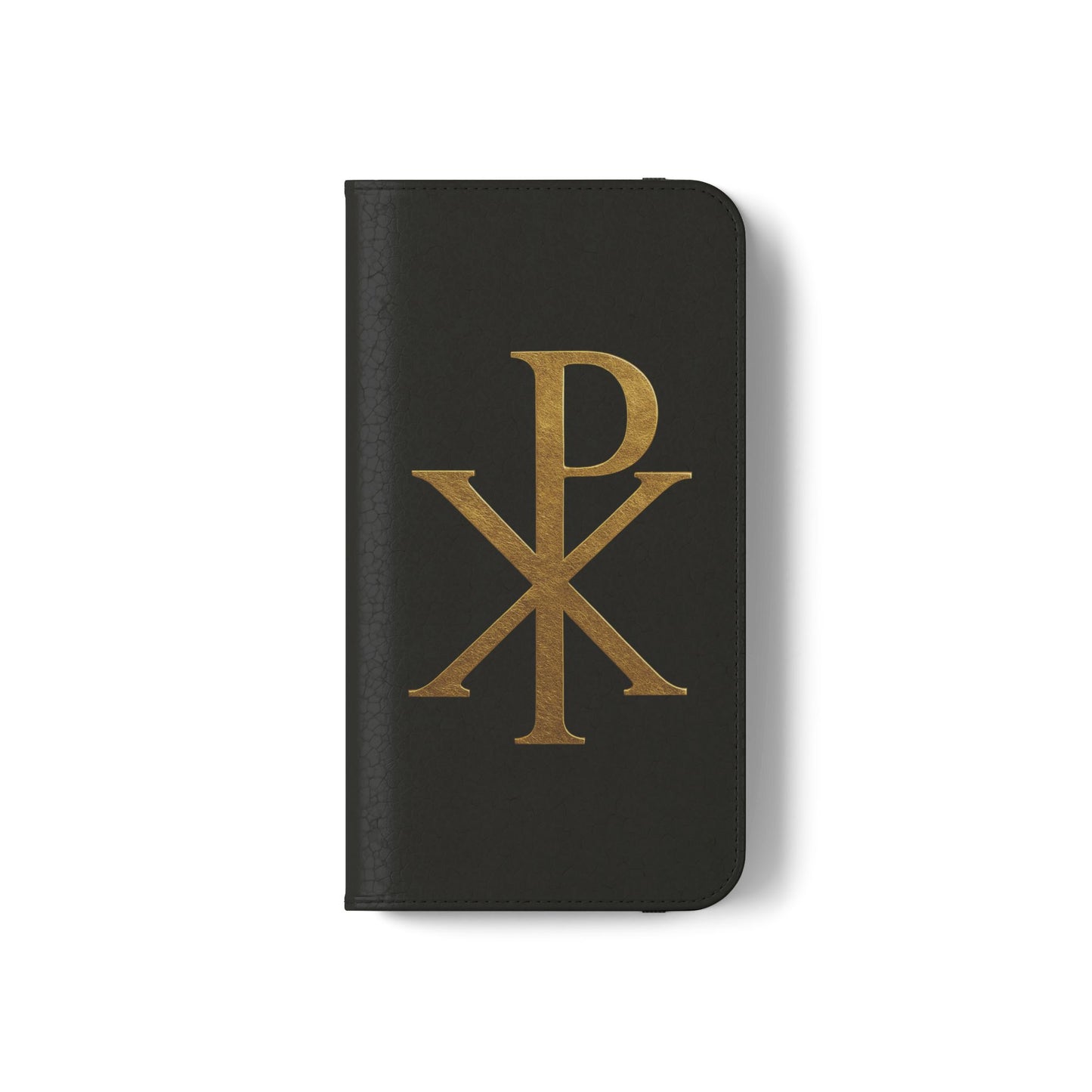 Black Chi Rho Folding Case for iPhone – Faith in Every Step