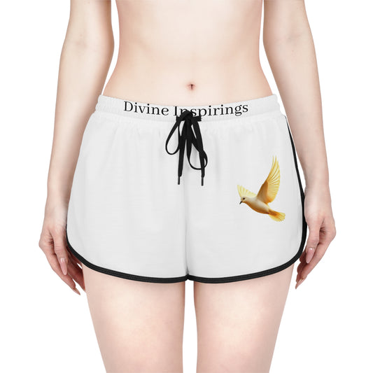 Peaceful Spirit Women's Shorts with Dove in Flight Design