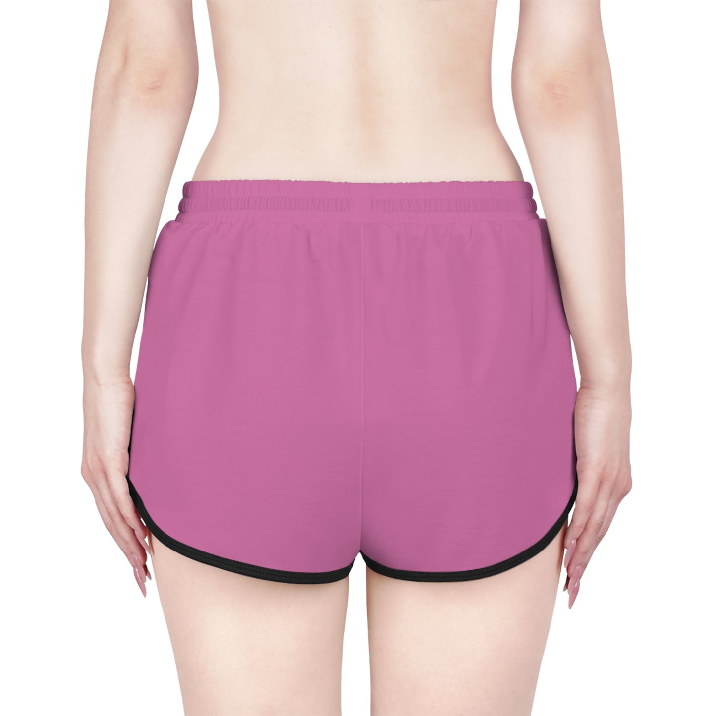 Golden Grace Women's Shorts in Pink with Gold Cross Design