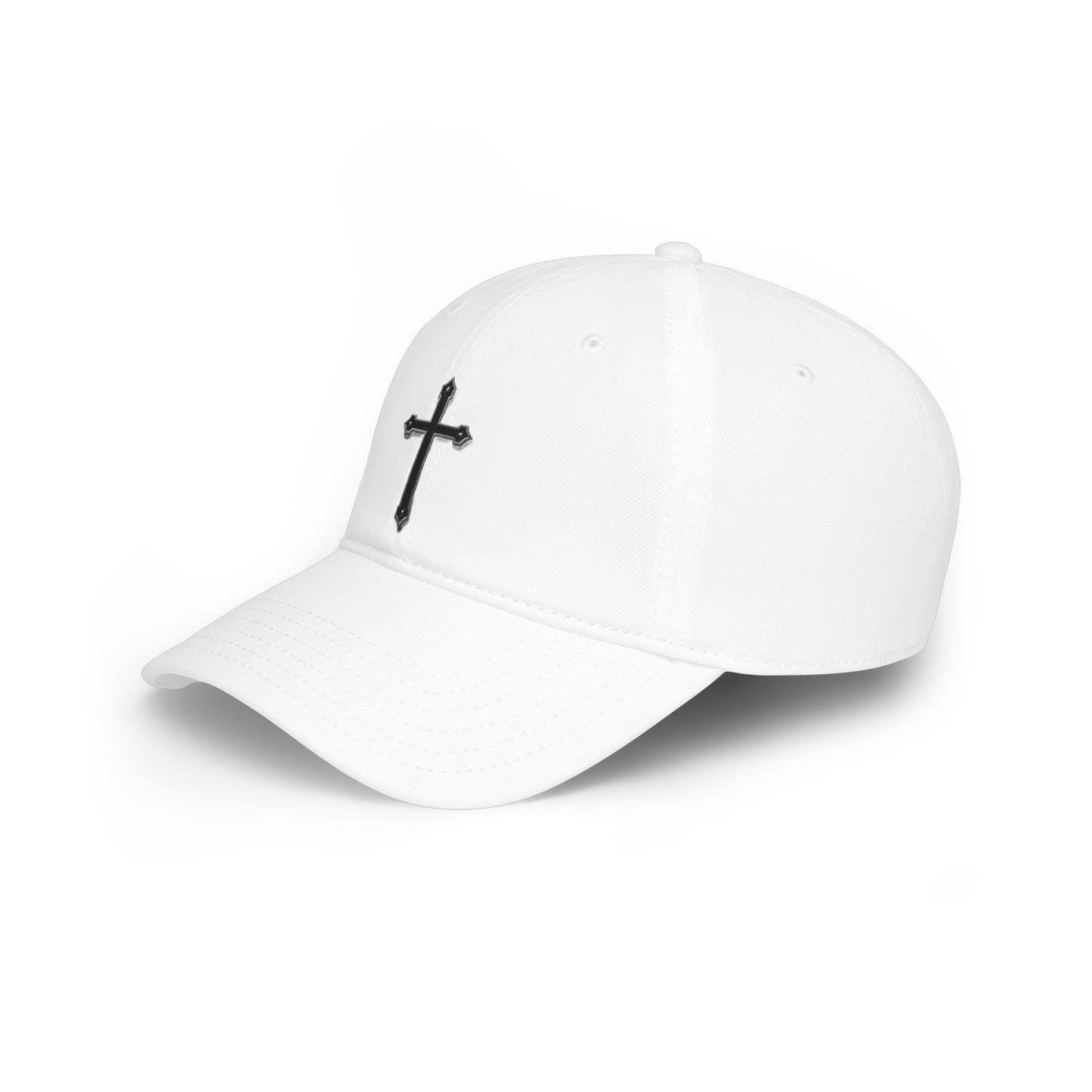 Warrior’s Black Cross - Women's Low Profile Christian Hat