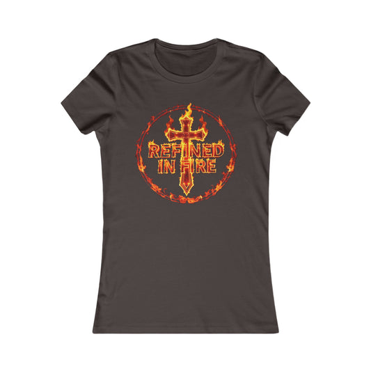 Refined in Fire Women’s Favorite Christian Tee – Purified by Faith