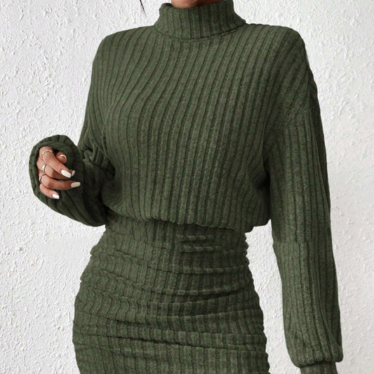 Infinite Grace Long Sleeve Woolen Skirt Set