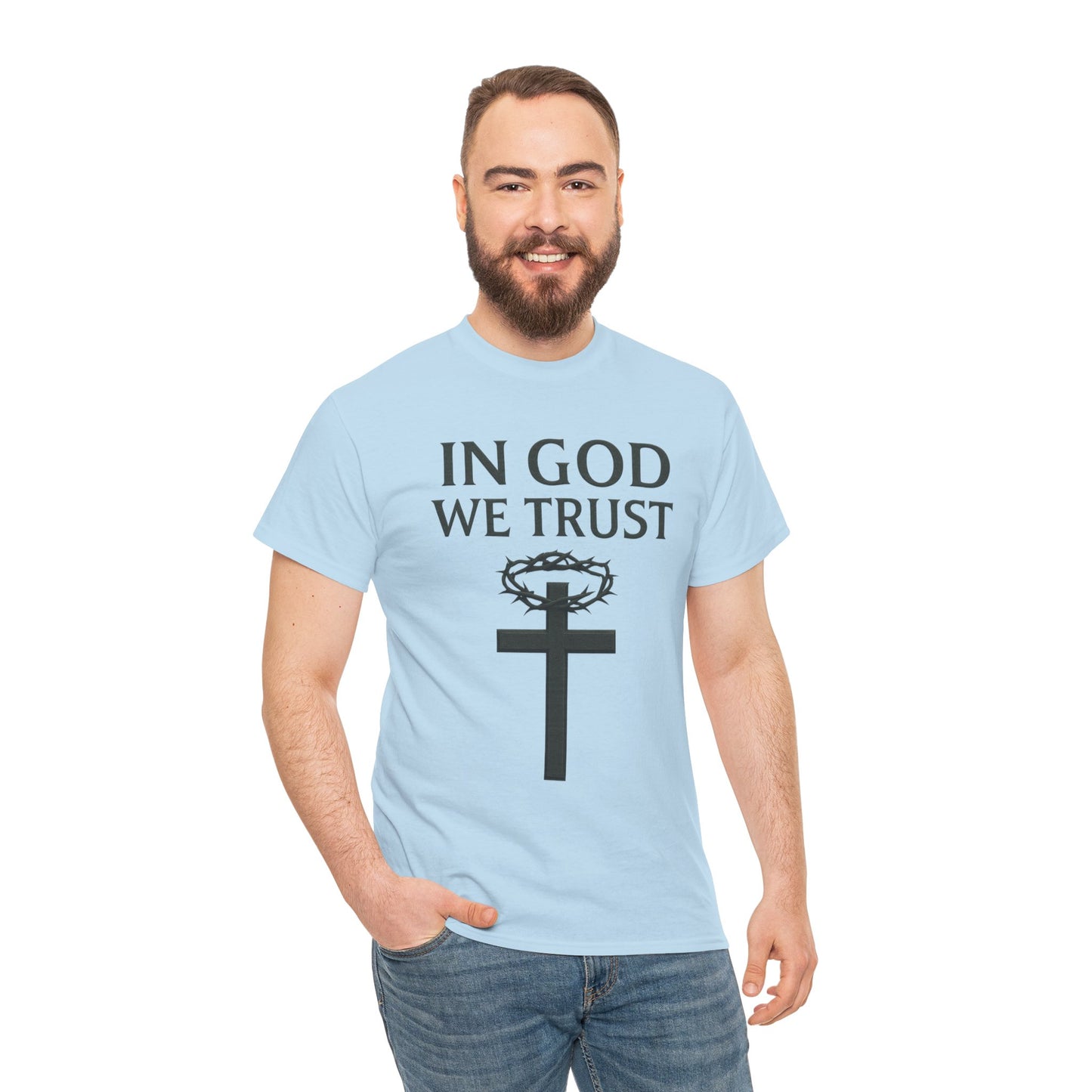 In God We Trust (Crown of Thorns) – Men’s Christian Tee