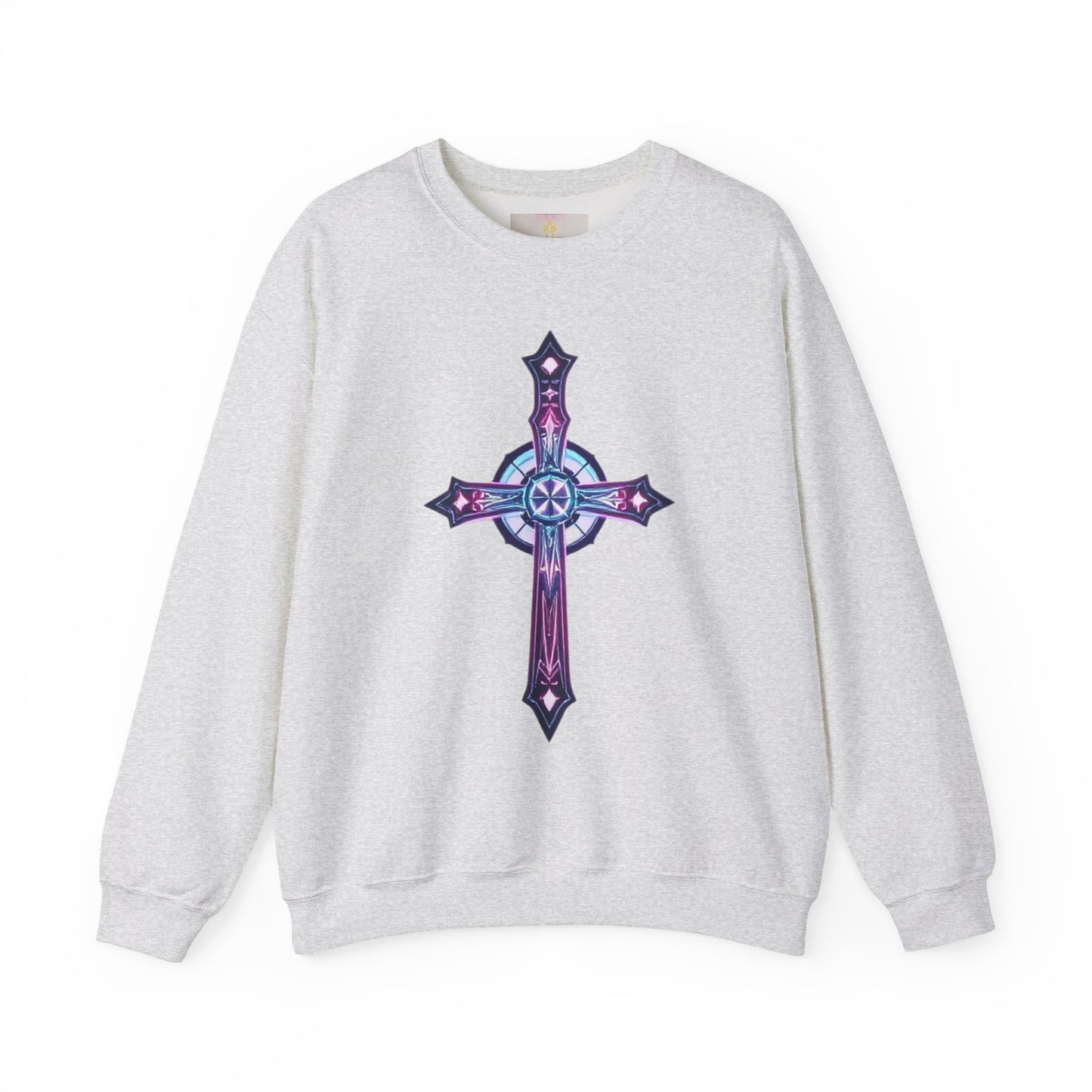Women’s Modern Cross Sweatshirt – Elegant & Faithful Christian Apparel